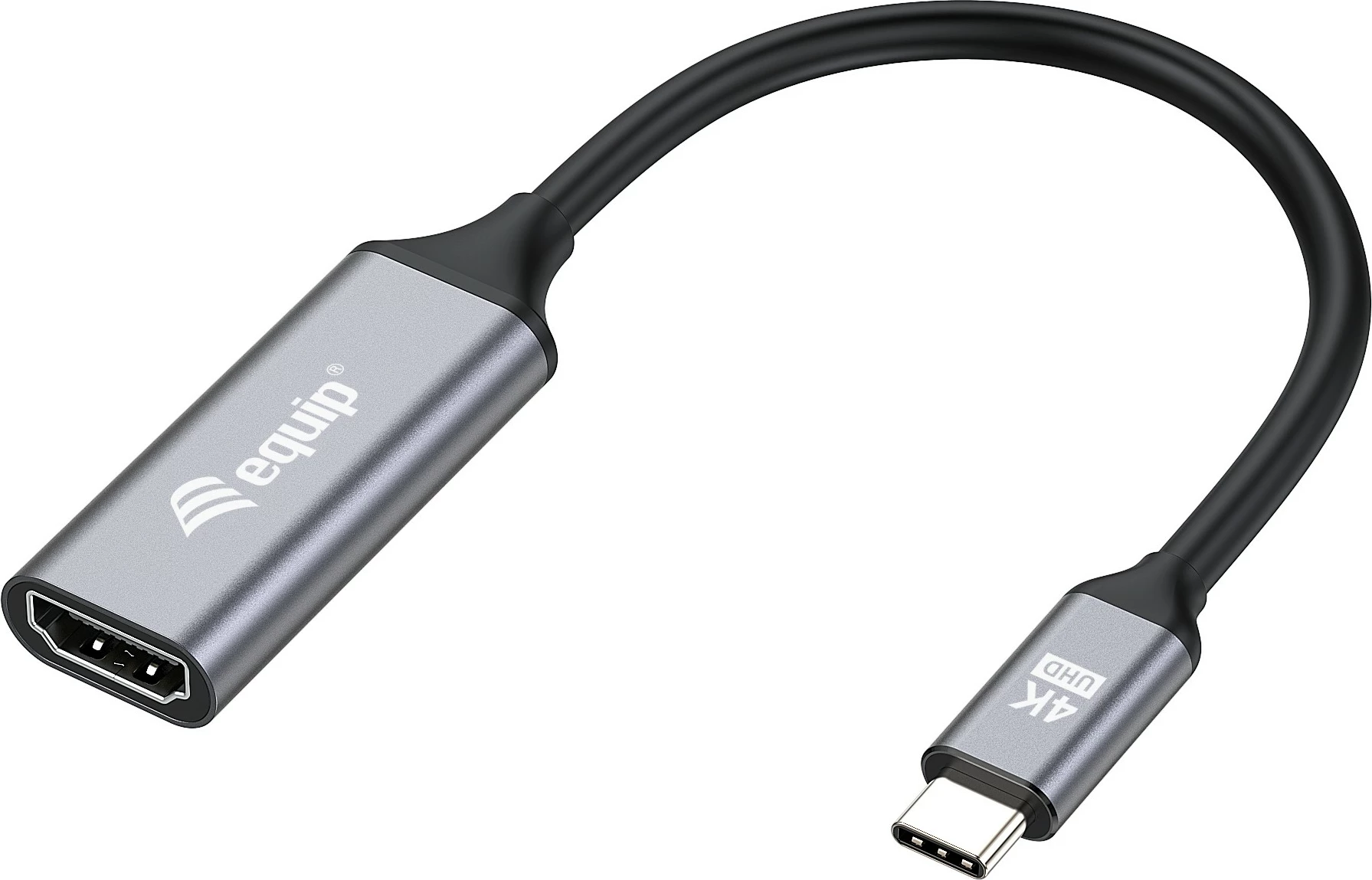 Adapter USB-C në HDMI 2.0 Equip, 4K/60Hz, 0.15m, i zi/gri