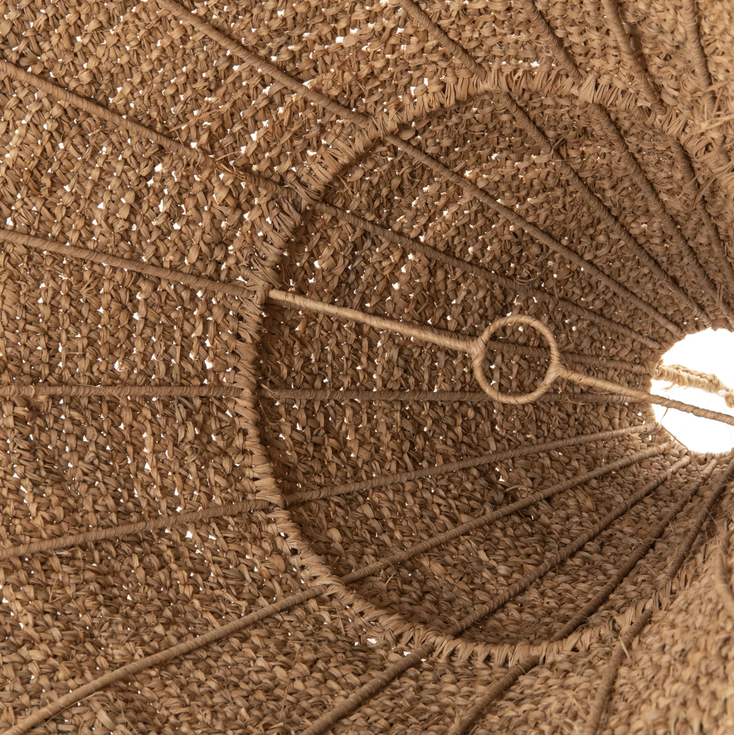 Llambë tavani varëse, ratan natyral, FH4033, Φ103x84.5-106Hcm