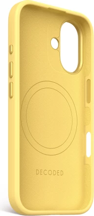 Mbështjellës Decoded AntiMicrobial me MagSafe për iPhone 16, e verdhë