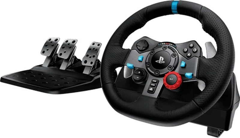 Timon lojërash me pedale, Logitech G29 Driving Force (941-000112), për PlayStation, zi, set me 3 pedale