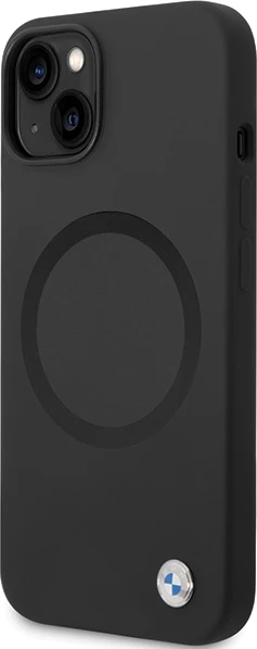 Mbështjellës BMW BMHMP14SSILBK2 për iPhone 14, Liquid Silicone MagSafe, zi
