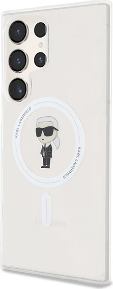Mbështjellës Karl Lagerfeld IML Ikonik MagSafe për Samsung Galaxy S24 Ultra, transparent