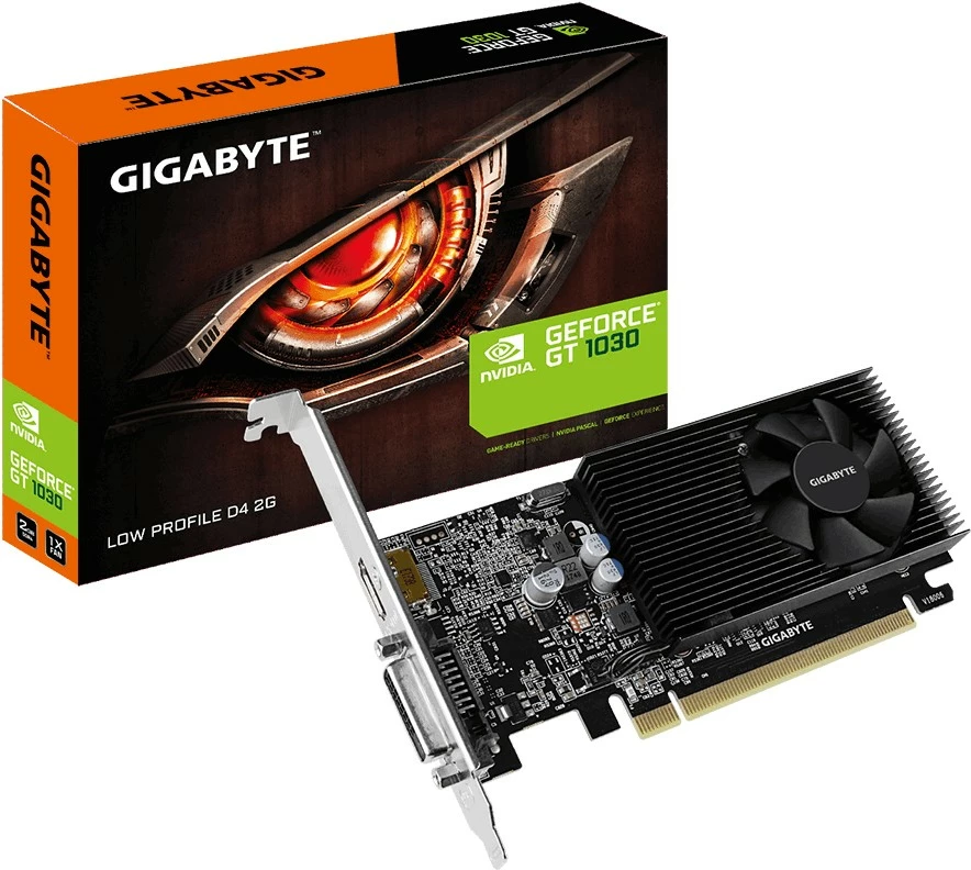 Kartelë grafike Gigabyte GeForce GT 1030, 2 GB, GDDR4, 64 bit