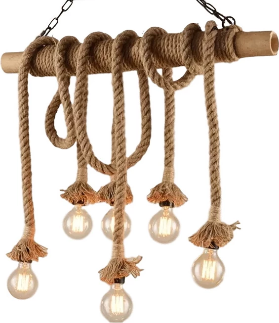 Llambë tavani Ropily II, ngjyrë natyrale, 80x15x100cm