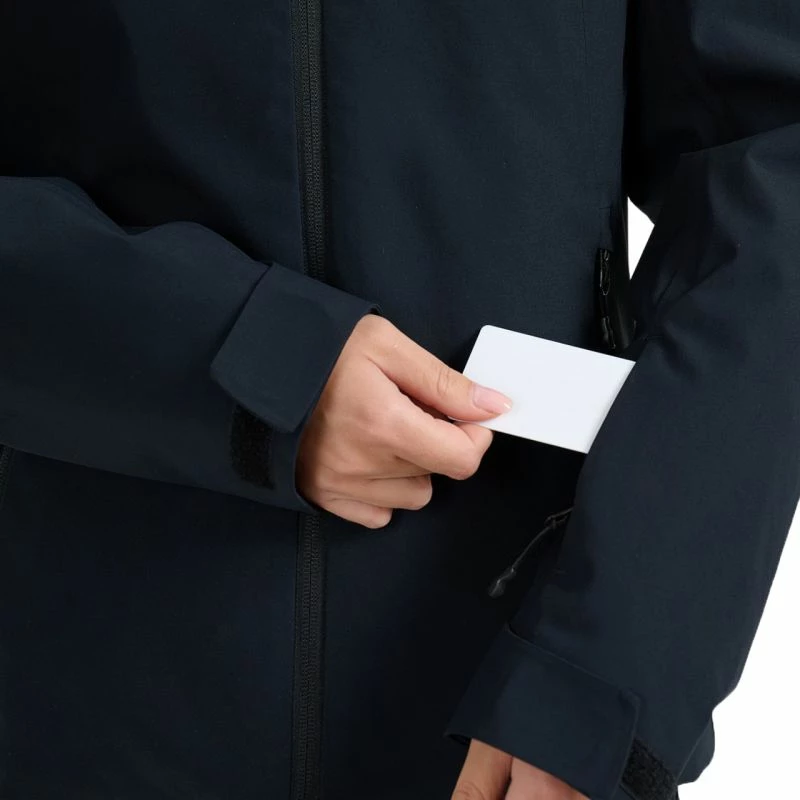 Jakne ski për femra 4F, e zezë