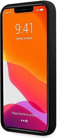 Mbështjellës Ferrari FESSIHCP13XBK për iPhone 13 Pro Max 6.7", silikon, zi