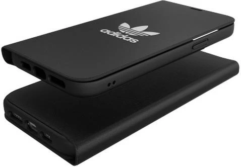 Mbështjellës Adidas OR Booklet Case BASIC për iPhone 12 Pro Max 6.7", zi-bardhë