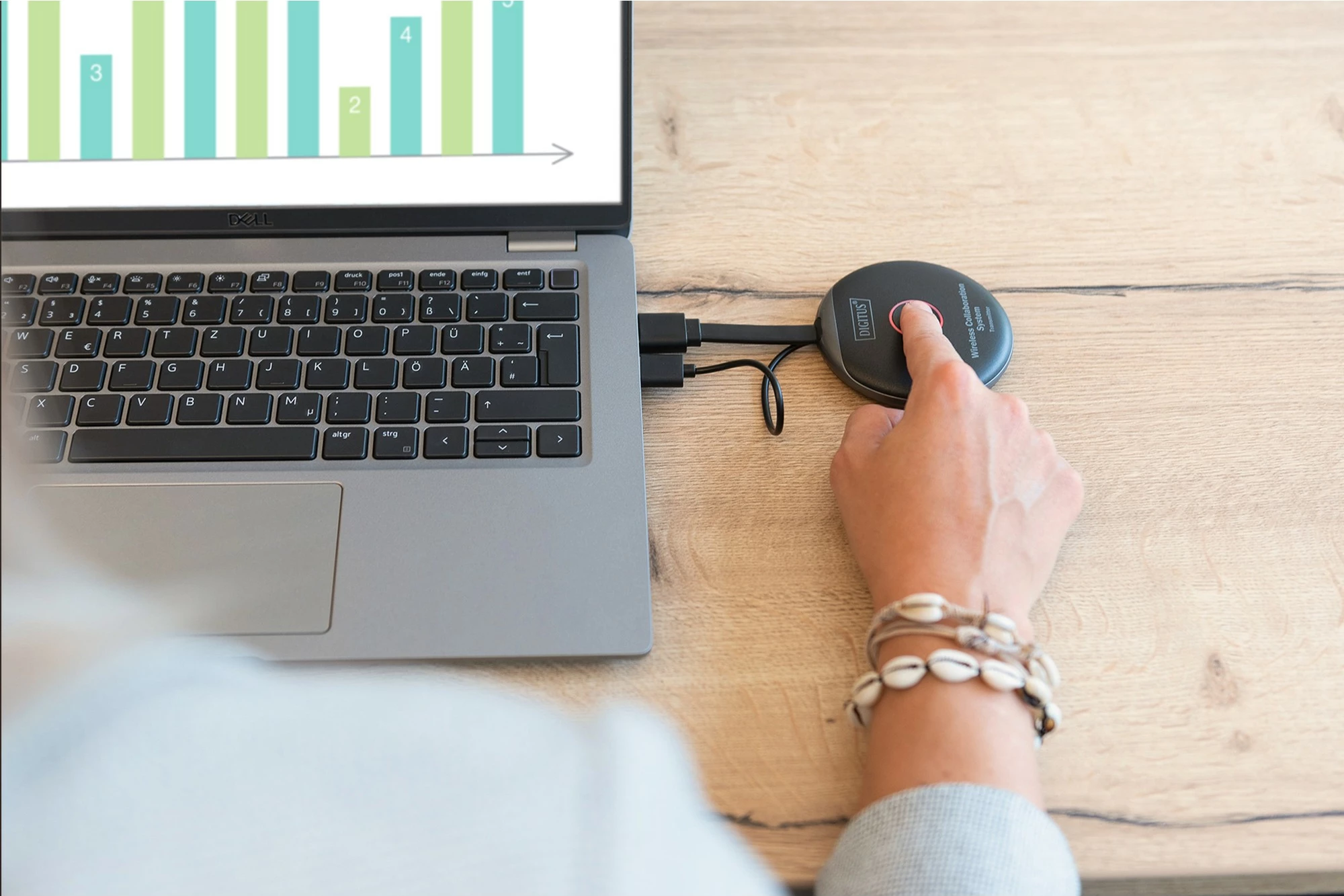 Transmetues HDMI pa tela Digitus DS-55317, 1920x1080, 50m, Wi-Fi, zi/gri