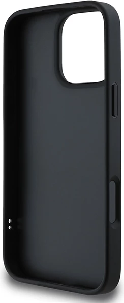 Mbështjellës DKNY Quilted Stack Logo për iPhone 16 Pro, i zi