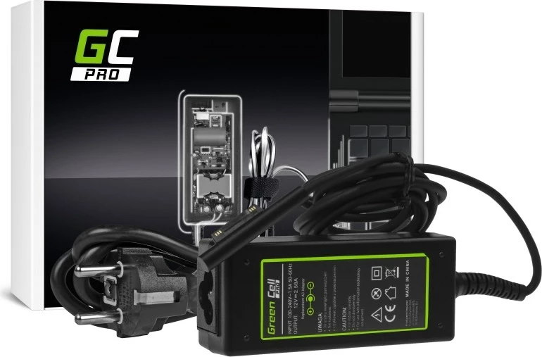 Karikues për laptop Green Cell Pro AD63P, 36W, i zi