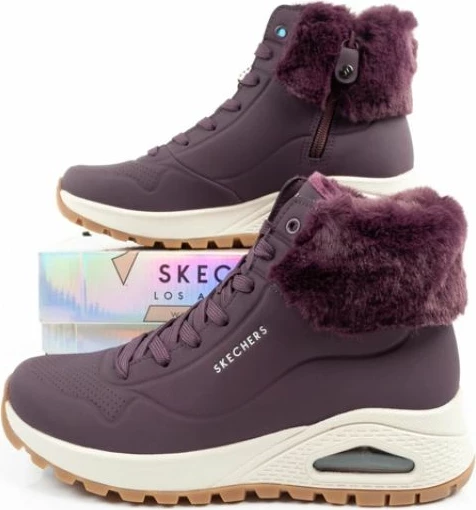 Çizme dimri Skechers për femra, vjollcë