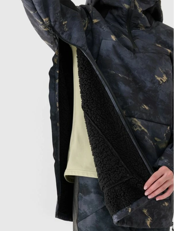 Jakne snowboardi për femra 4f, e zezë