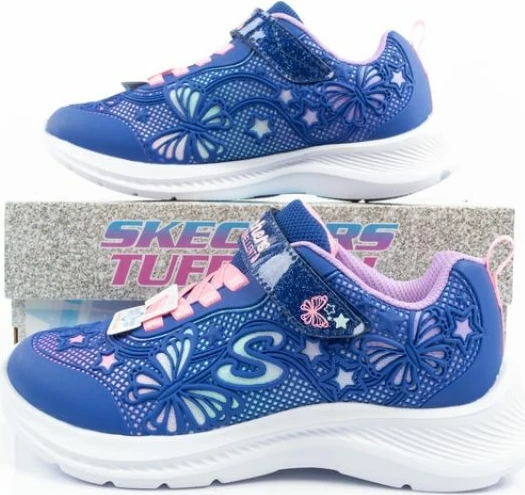 Atlete për fëmijë Skechers për femra, me shkëlqim
