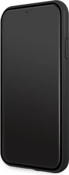 Mbështjellës Mercedes AMG Debossed Lines për iPhone 11 6.1", lëkurë, zi