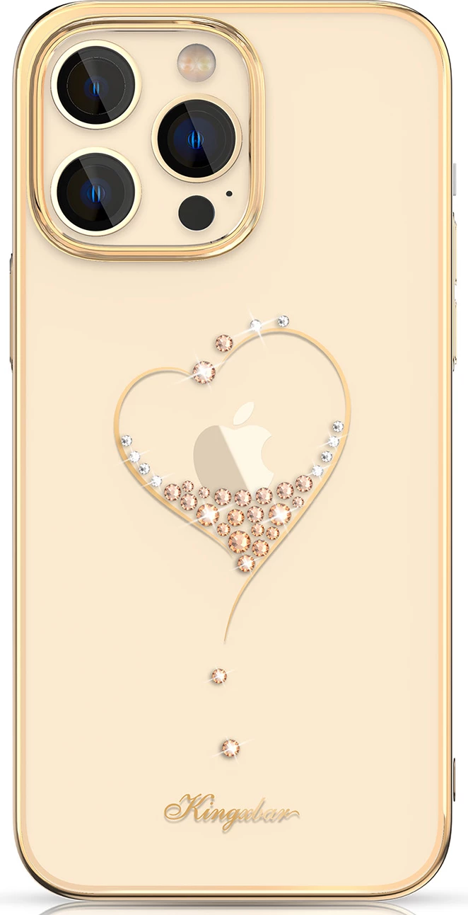 Mbështjellës Kingxbar Wish Series për iPhone 14 Plus, me kristale Swarovski, Ari