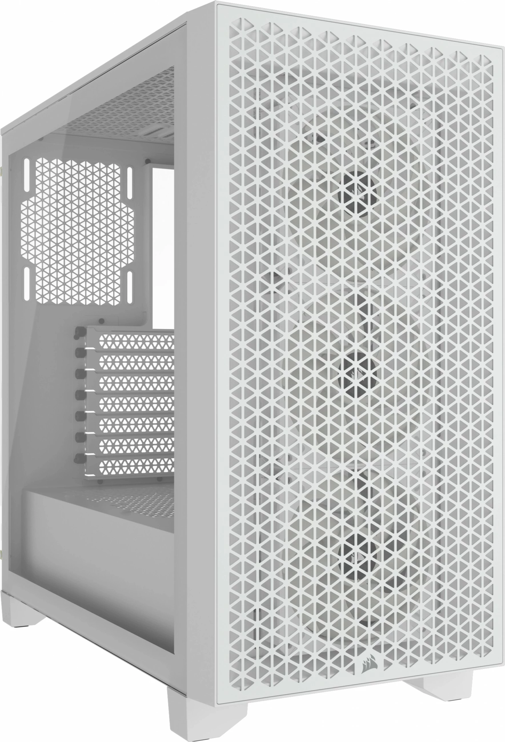 Kasë Corsair 3000D RGB Airflow, midi tower, ATX, e bardhë