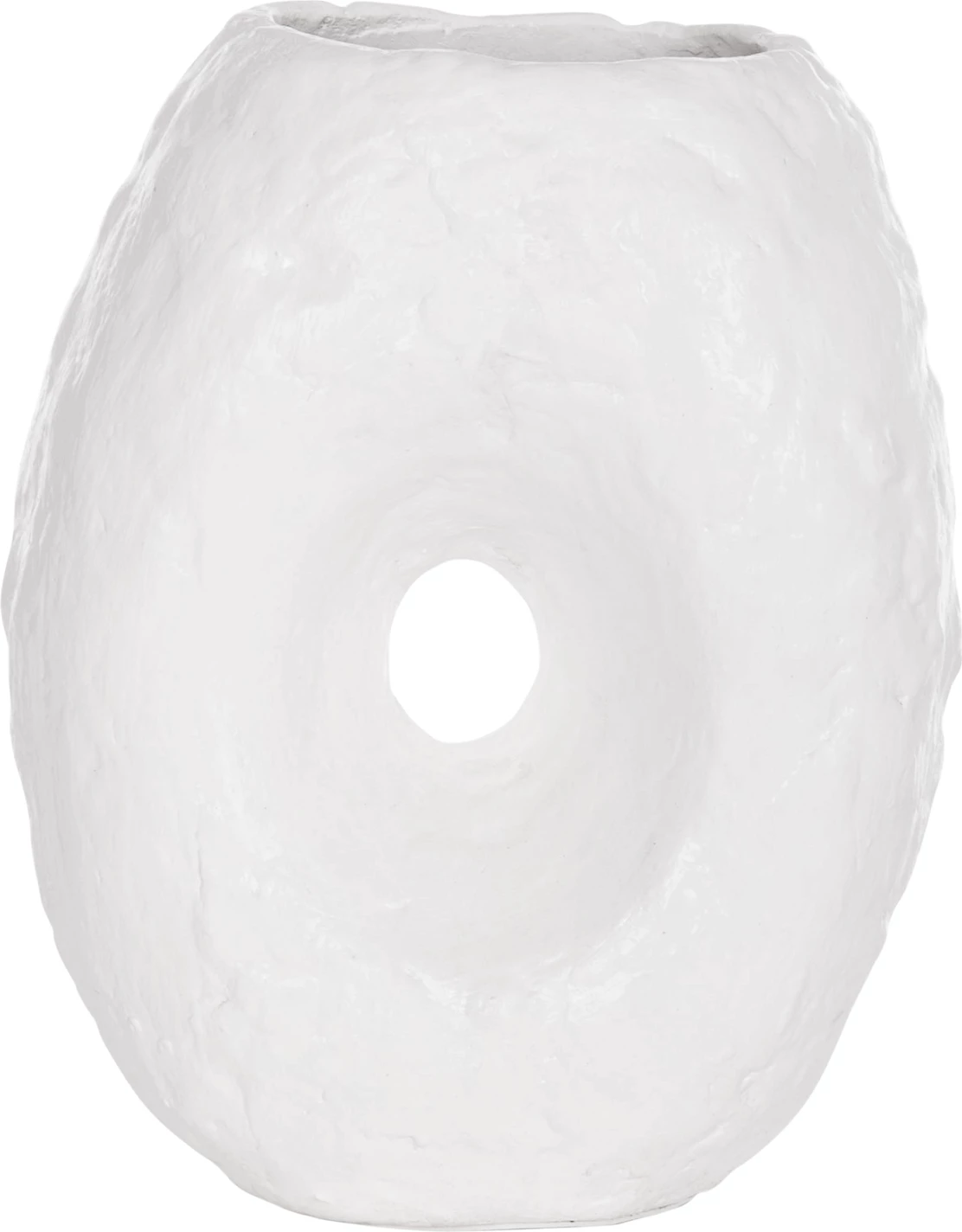 Vazo dekorative tavoline NAMENTIS, terrakotë, e bardhë, FH4673.02S, 22x13x28cm