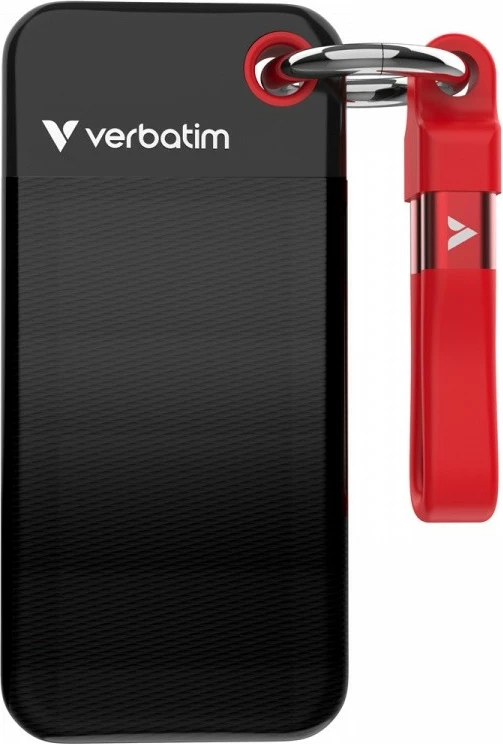 SSD i jashtëm Verbatim Pocket SSD 32192 1TB M.2 USB 3.2 Gen 2 deri 1000MB/s USB-C zi-kuqe