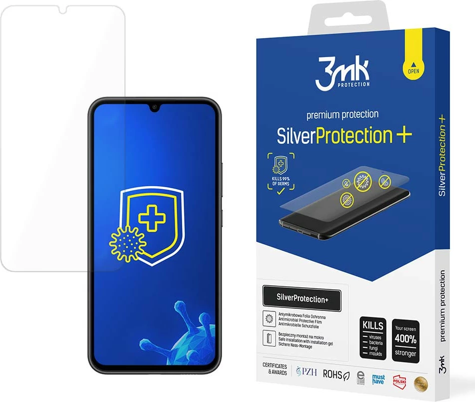 Mbështjellës ekrani 3mk Silver Protection+ për Samsung Galaxy A34 5G, Transparent