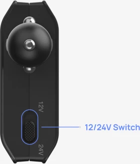Karikues automatik i mençur i baterisë së veturës EcoFlow Smart Auto Battery Charger 12/24V, 5000801002, e zezë, set me kabllo XT60 me kllapa