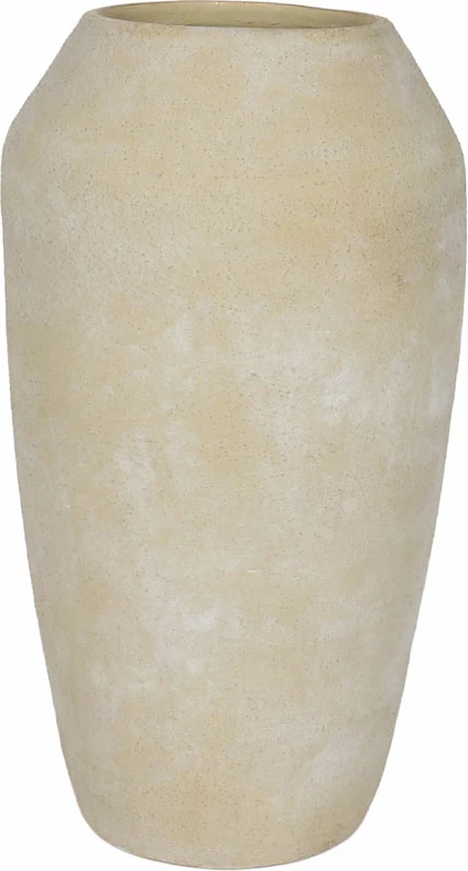 Vazo dekorative, qeramike, ngjyrë gri guri, 23.5x23.5x42cm