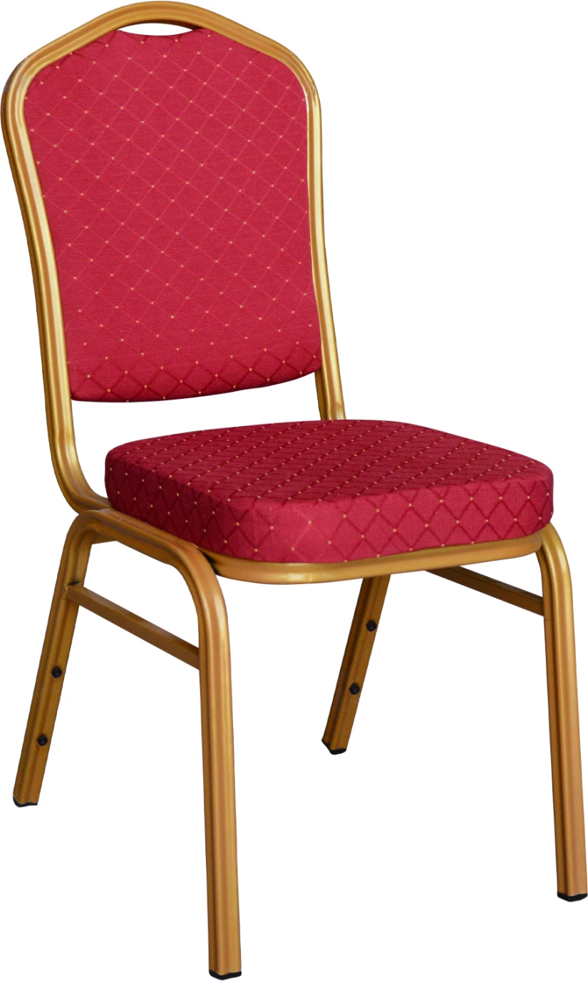 Karrige konferencash dhe catering HILTON FH0054.21 metalike me pëlhurë burgundy 44x66x92,5Hcm