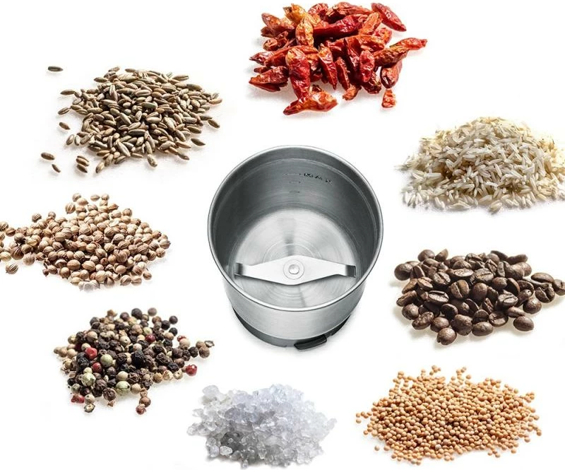 mulli kafeje dhe erëzash Rommelsbacher EGK 250, enë inoksi të heqshme, rregullim kohe/shpejtësie dhe Pulse, i përshtatshëm për pjatalarëse, e zezë