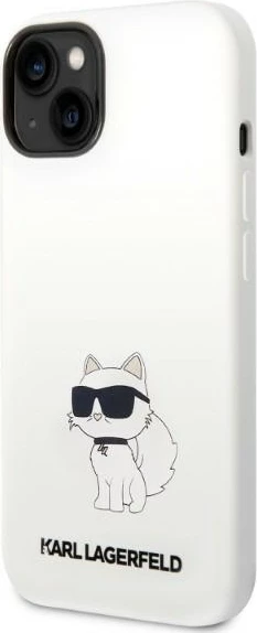Mbështjellës Karl Lagerfeld Silicone Ikonik Choupette MagSafe për iPhone 14 Plus 6.7", Bardhë