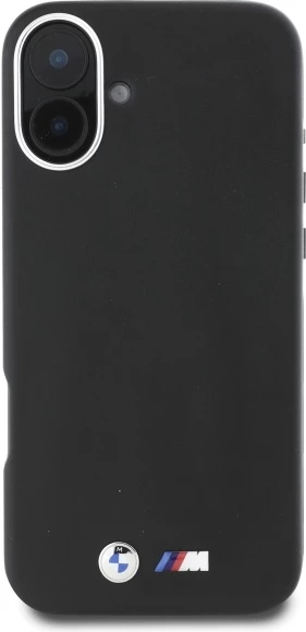 Mbështjellës BMW M Smooth Full Wrapped Metal MagSafe për iPhone 16 Plus, i zi