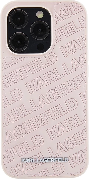 Mbështjellës Karl Lagerfeld Quilted K Pattern për iPhone 15 Pro Max, Rozë