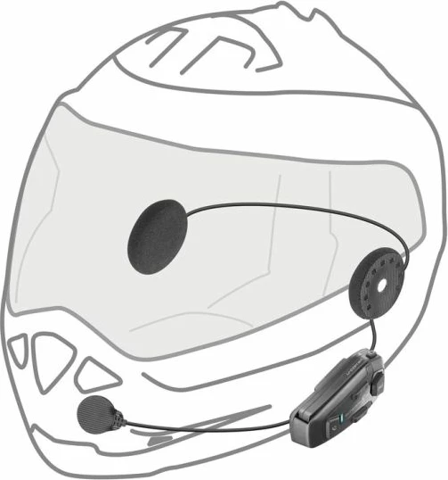 Interkom për helmetë InterPhone, i zi