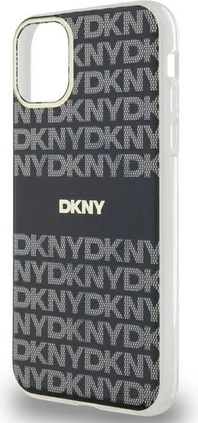 Mbështjellës DKNY IML Mono & Stripe MagSafe për iPhone 11/XR, i zi