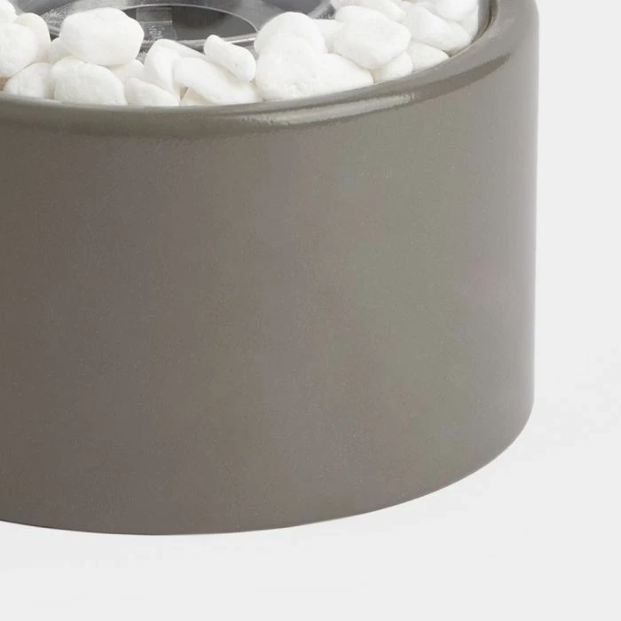 Oxhak tavoline me bioetanol VONHAUS 2500647, rrethor, H 27 cm, Ø 16.5 cm, gri beton