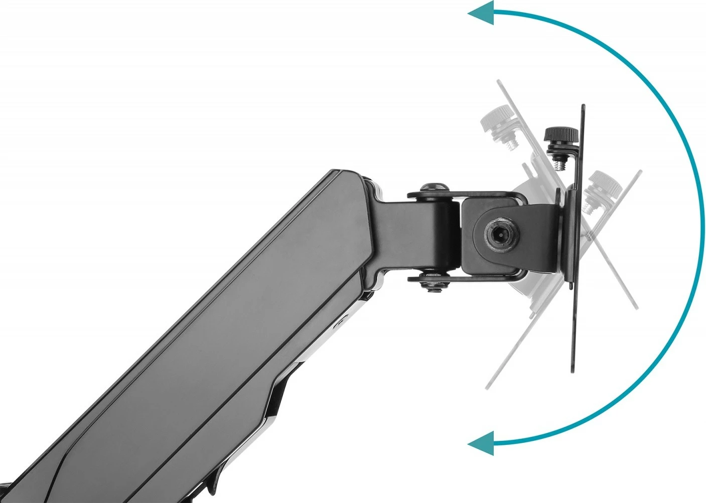 Mbajtës muri për monitor Digitus DA-90396, 17-32", sustë gazi, i zi mat