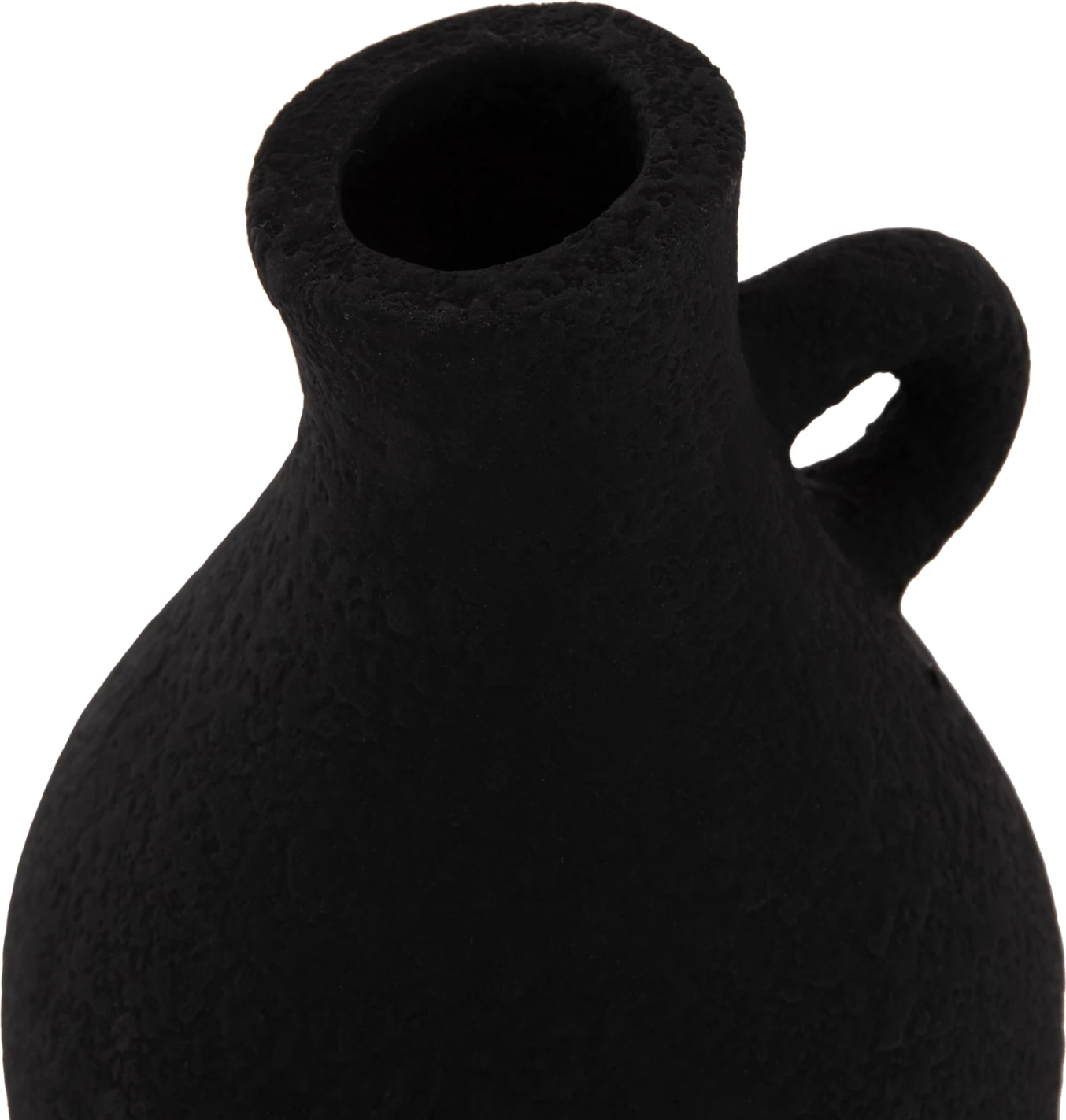 Vazo dekorative tavoline DECANT, terrakotë e zezë, FH4667.01L, 14x21cm