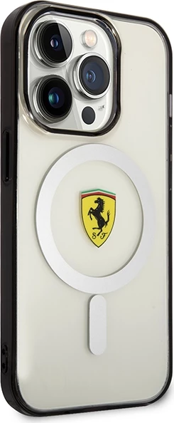 Mbështjellës Ferrari FEHMP14XURKT për iPhone 14 Pro Max 6.7", transparent, MagSafe