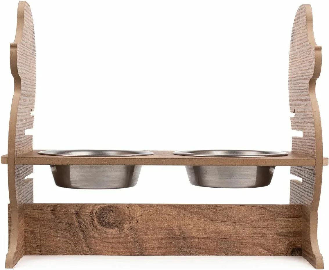 Enë ushqimi për kafshë, dy kupë, Paws & Whiskers, Apvm9