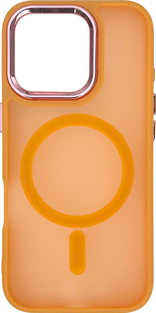 Mbështjellës Hurtel MagSafe për iPhone 16 Pro Max, portokalli