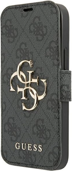Mbështjellës Guess 4G Big Metal Logo për iPhone 13 Pro Max 6.7", Gri