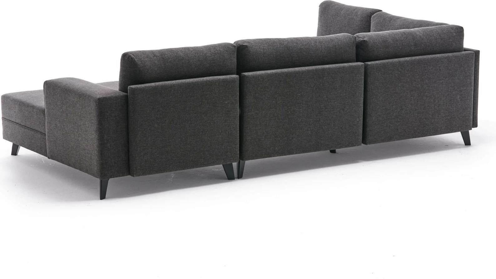 Kënd-sofë krevate Atelier del Sofa, Efsun, antracit