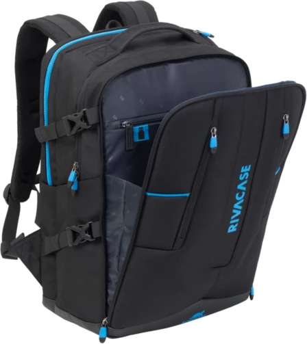 çantë shpine për laptop gaming RIVACASE 7860 17.3\" 30L me portë USB, e zezë