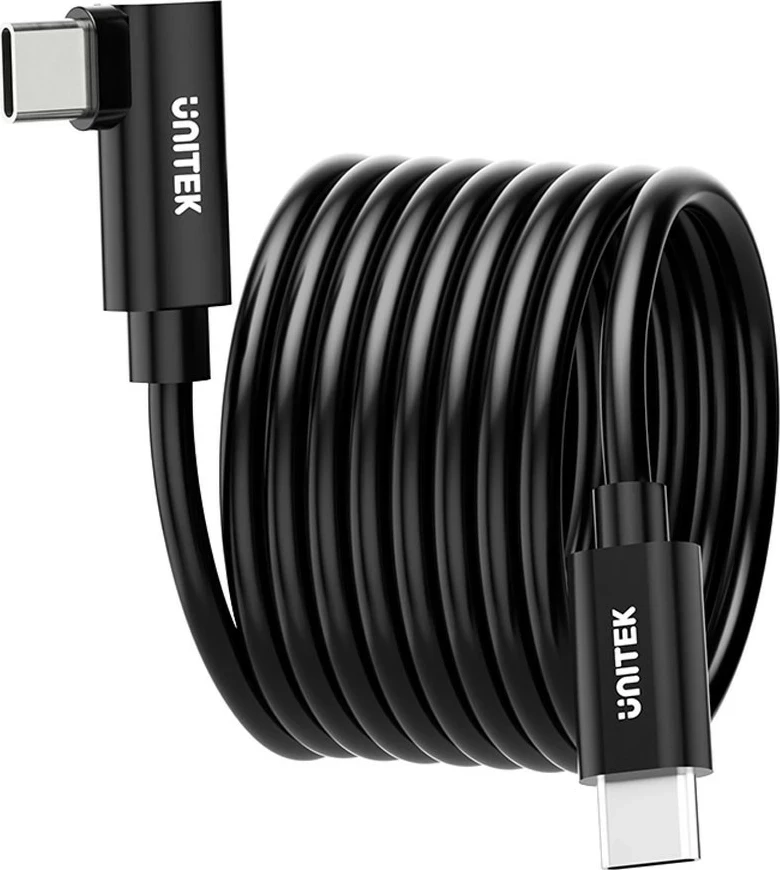 Kabllo USB-C në USB-C Unitek VR Link Pro, 5Gbps, 60W, e zezë
