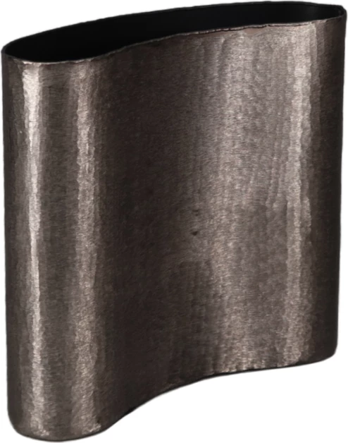 Vazo Margo, alumin, ngjyrë smoke black, 29x10x29cm