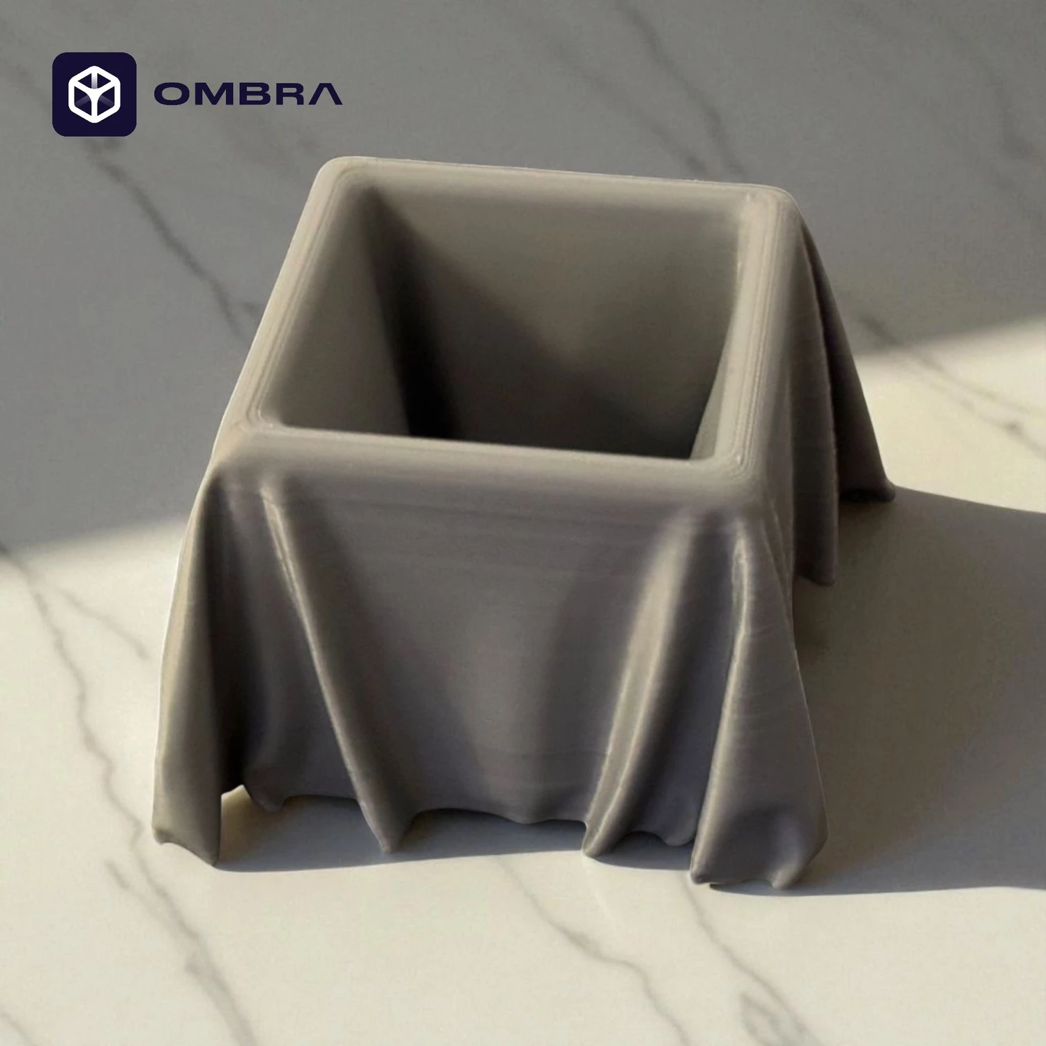 Vazo dekorative me strukturë si mëndafsh, madhësia M, hiri