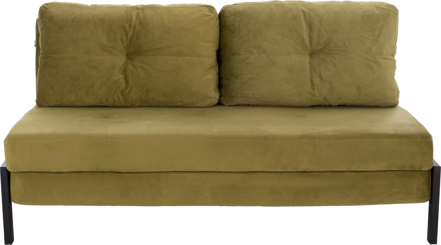 Shtrat divan kadife, ngjyrë ulliri, FH3079.13, 150x87x79 cm