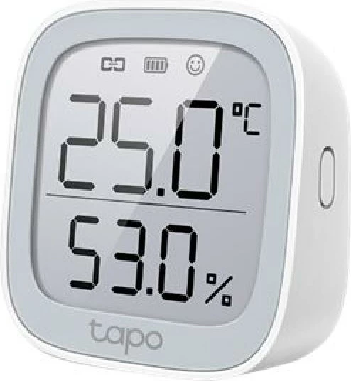 Monitor i mençur temperaturë dhe lagështie, TP-Link Tapo T315, ekran 2.7" E-Ink, saktësi ±0.3°C/±3%RH, 2x AAA, e bardhë