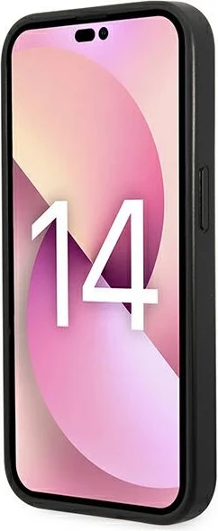Mbështjellës Karl Lagerfeld KLHCP14XSAPCHG për iPhone 14 Pro Max 6.7", Saffiano Choupette, Argjendtë