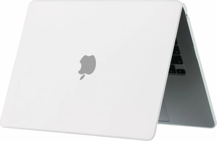 Mbështjellës laptopi, Tech-Protect SmartShell, për MacBook Air 15" 2023-2024 (M2/M3) A2941/A3114, plastik me këmbë gome, matte gjysmë-transparent