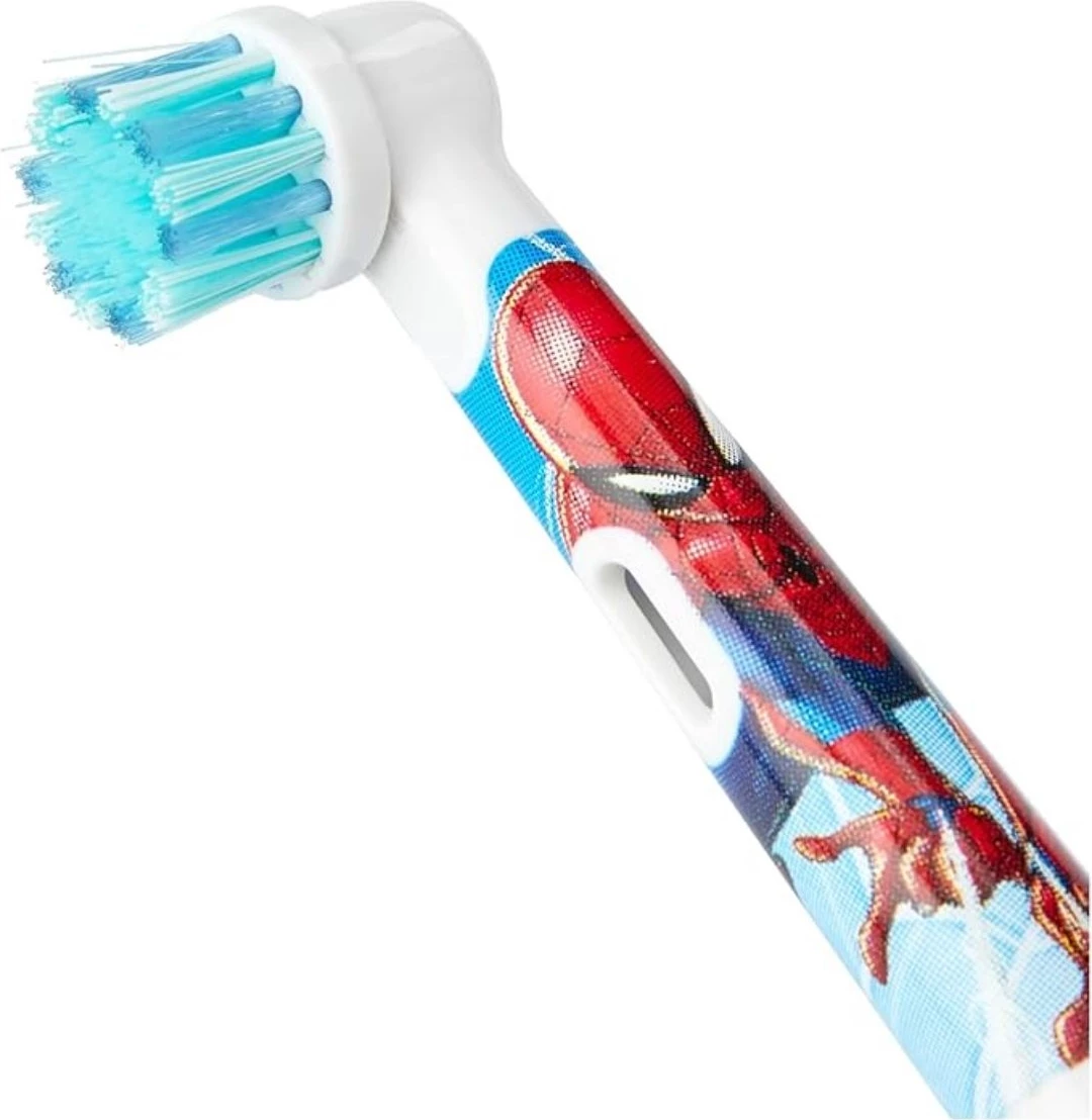 kokë furçe dhëmbësh sonike zëvendësuese, Oral-B, 4210201435914, motiv Spiderman, 8 copë, e bardhë, set 8-pack