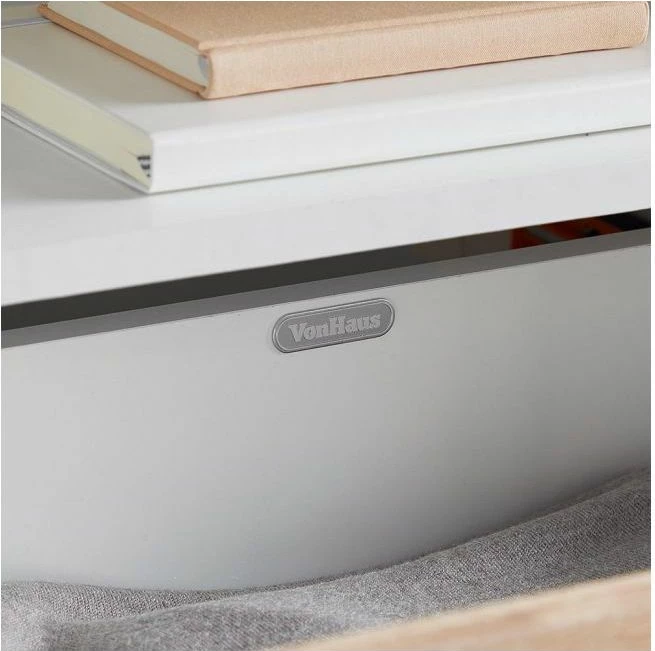 Komodë TV VONHAUS Koto 99x39x58 cm bardhë/lis